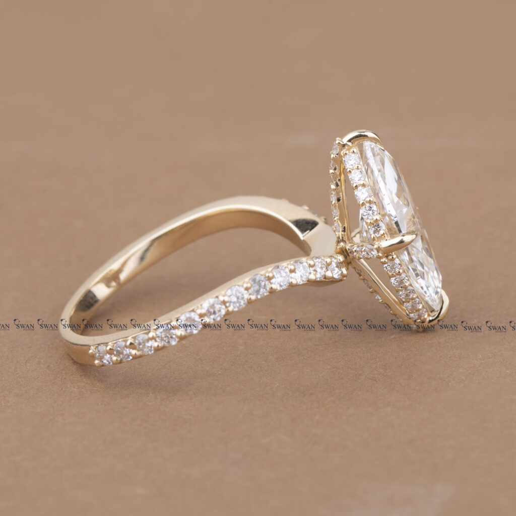 Marquise Cut IGI Certified Lab Grown Diamond Engagement Ring